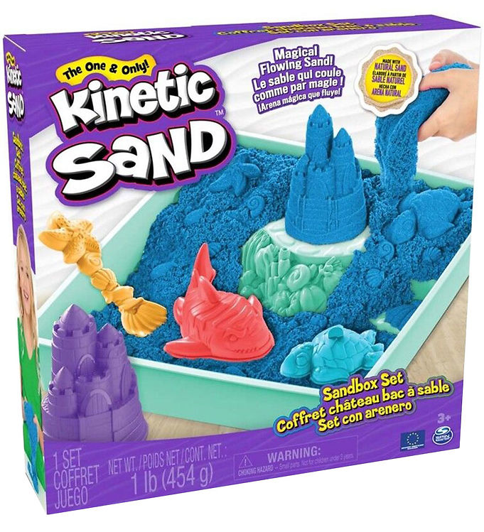 Kinetisk Sand Sandsæt 454 Gram - Blå fra Kinetic Sand