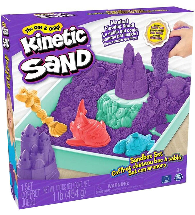 Kinetic Sand Sandsæt 454 G - Lilla Kvalitet til Leg