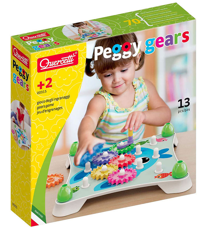 Byggesæt   Peggy Gears   13 Dele   00315 fra Quercetti
