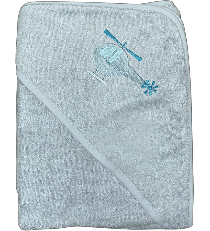 Babyhåndklæde 75x75 cm - Dusty Green med Helik
