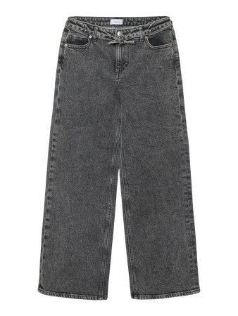Bredtaljede Jeans Tessa i Medium Grå fra Vero Moda Girl