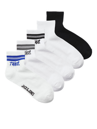 5-pak Tennisstrømper Wes fra Jack & Jones - Godt tilbud!