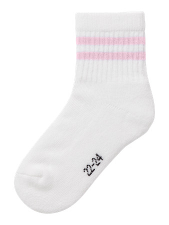 2 Pak Tennissokker Jalma Bright White Ballerina fra Name It