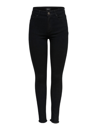Blush Midwaist Skinny Fit Jeans i Sort fra Only