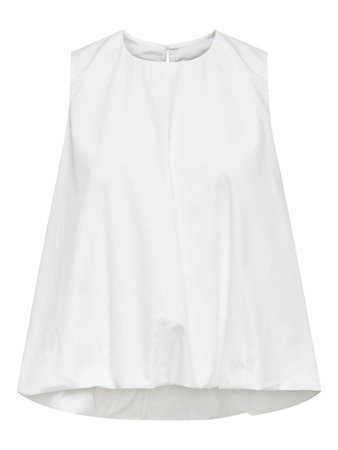 Ballon Top Piella Cloud Dancer - Elegant Hvid T-shirt