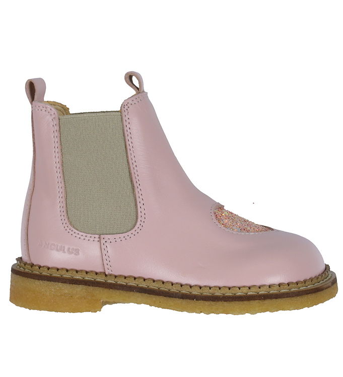 Angulus Chelsea Støvler i Pale Rose fra Kids-world.dk