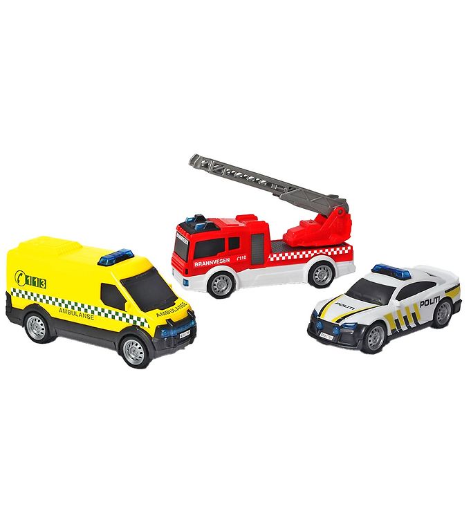 Biler   Sos Team Set fra Dickie Toys