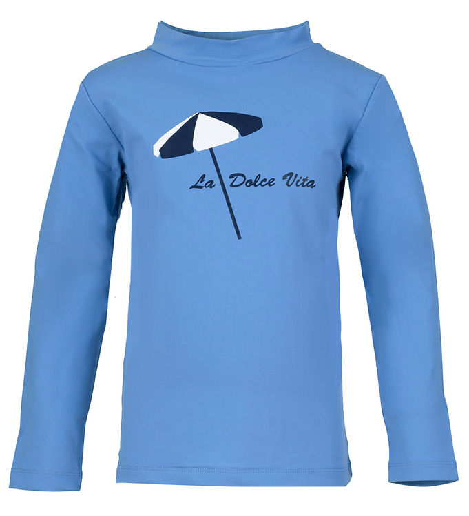 Badebluse   Casey Vita   Uv50+   Cornflower fra Petit Crabe