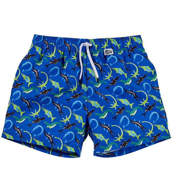 Beco Badeshorts Ocean Dinos UV50+ i Blå - Badetøjtilbud!