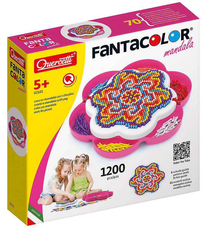 Fantacolor Mandala Stiftmosaik 1200 Dele - Kreativ Sæt
