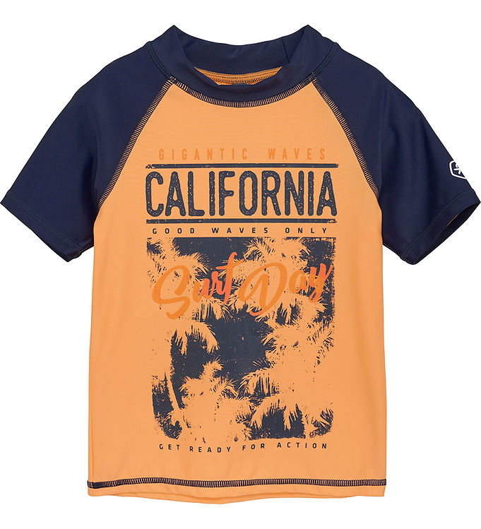 Badebluse   Tangerine Sort M. Print fra Color Kids