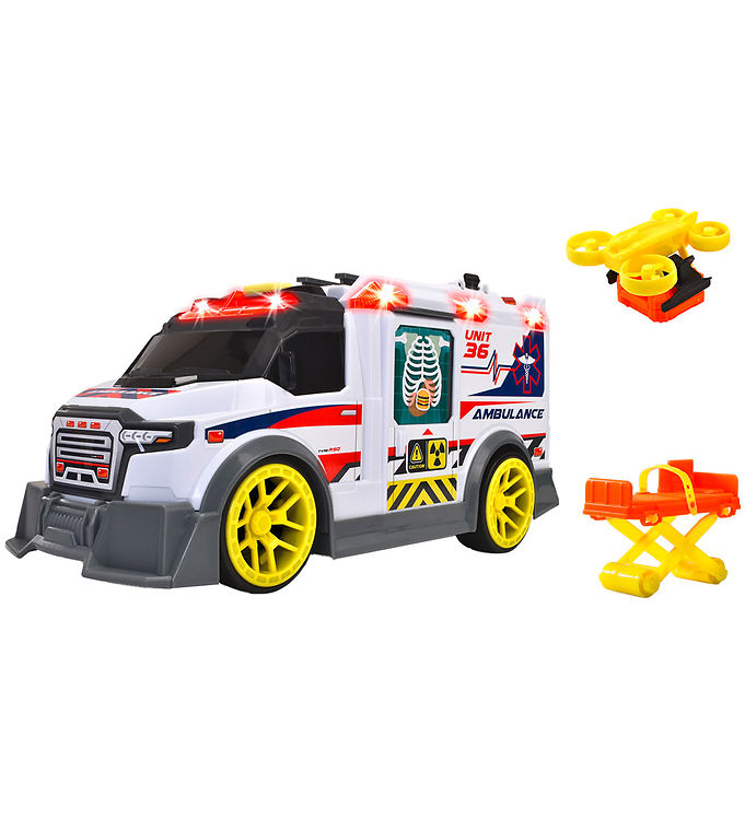 Bil   Ambulance   Lys Lyd fra Dickie Toys
