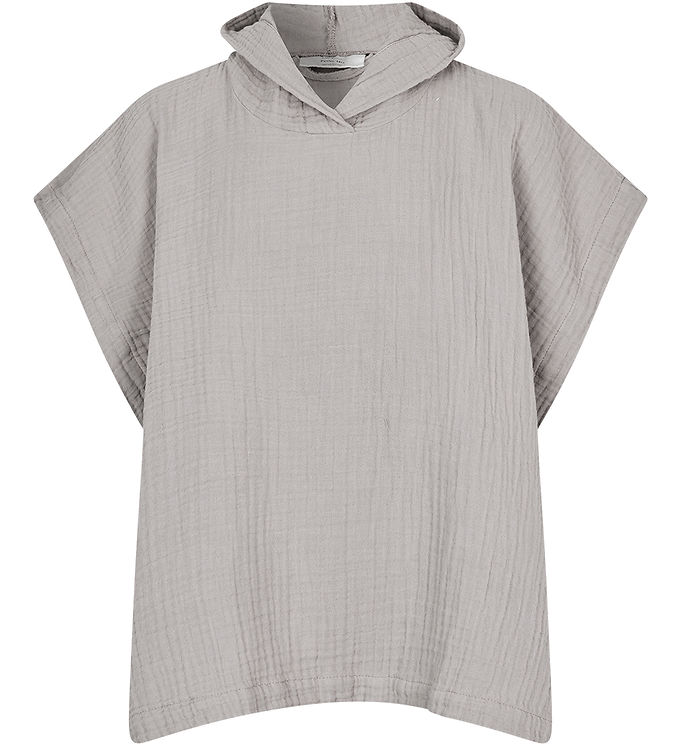 Badeponcho i Musselin - Brown Smoke fra Lille Kanin