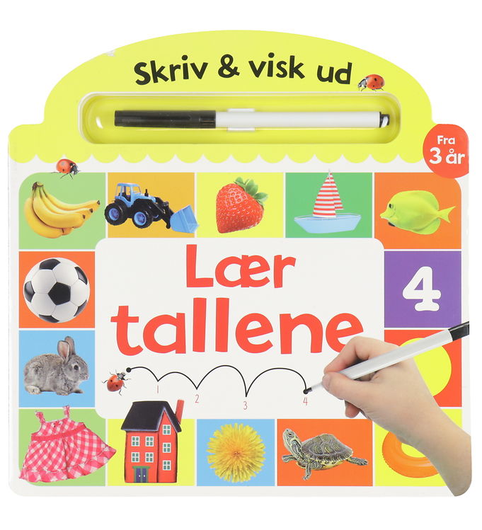 Aktivitetsbog: Skriv Og Visk Ud - Lær Tallene Dansk