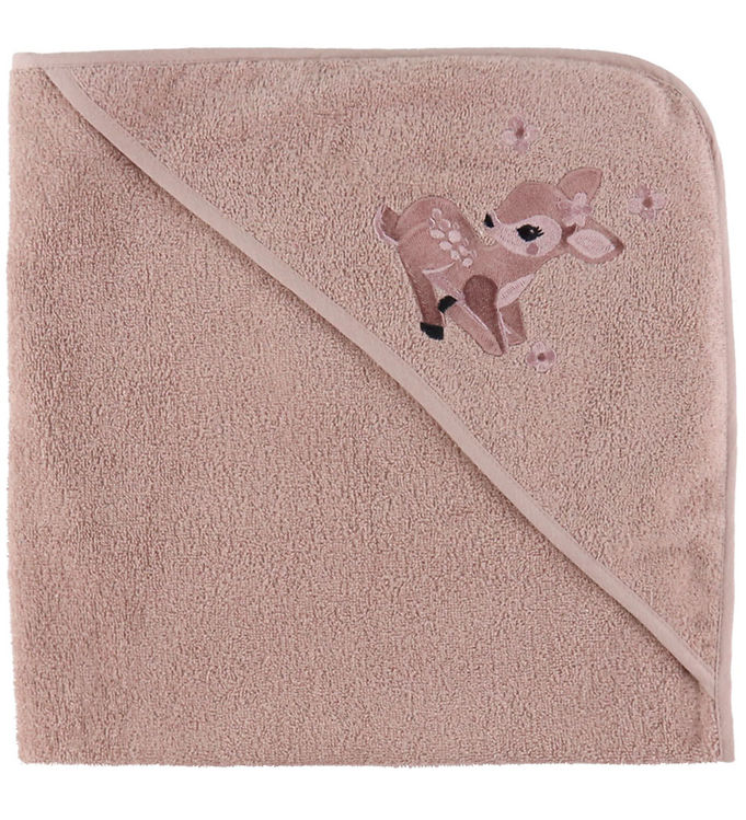 Babyhåndklæde 100x100 Cm i Pale Mauve med Bambus