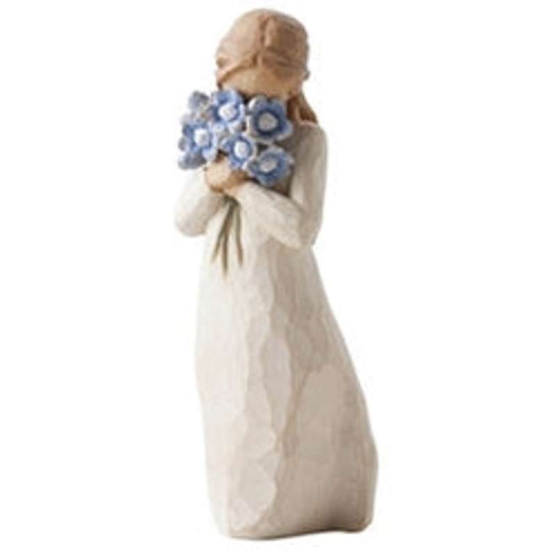Forget Me Not Figur (pige Med Forglemmigej) fra Willow Tree
