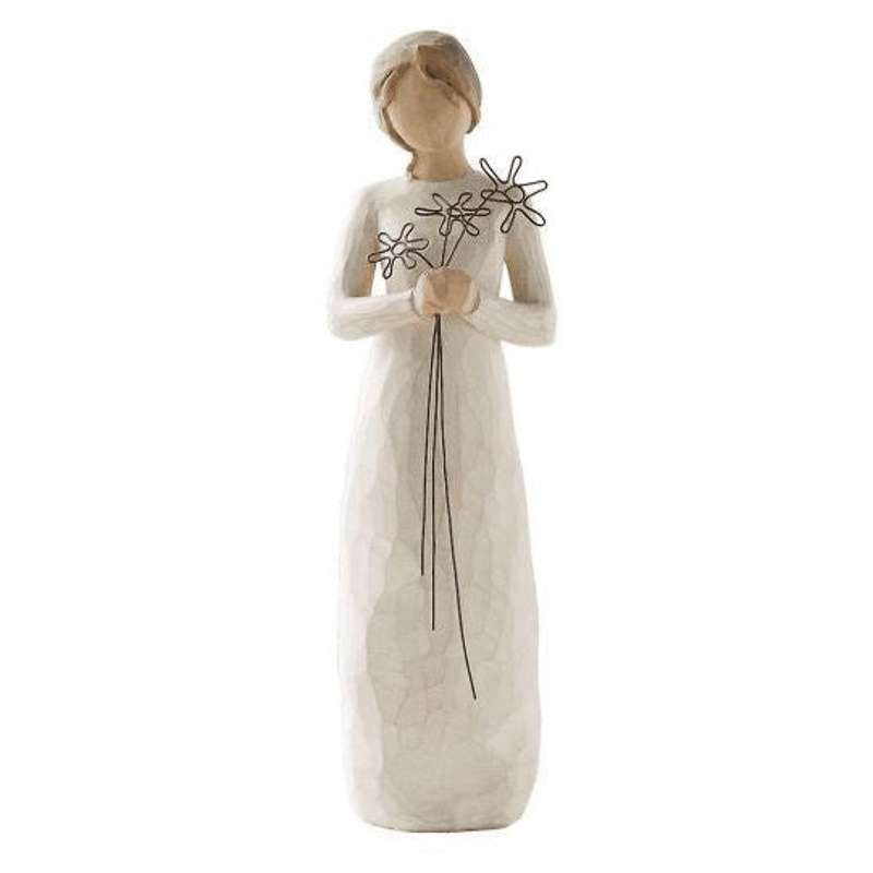 Grateful Figur (kvinde Med Blomster) fra Willow Tree