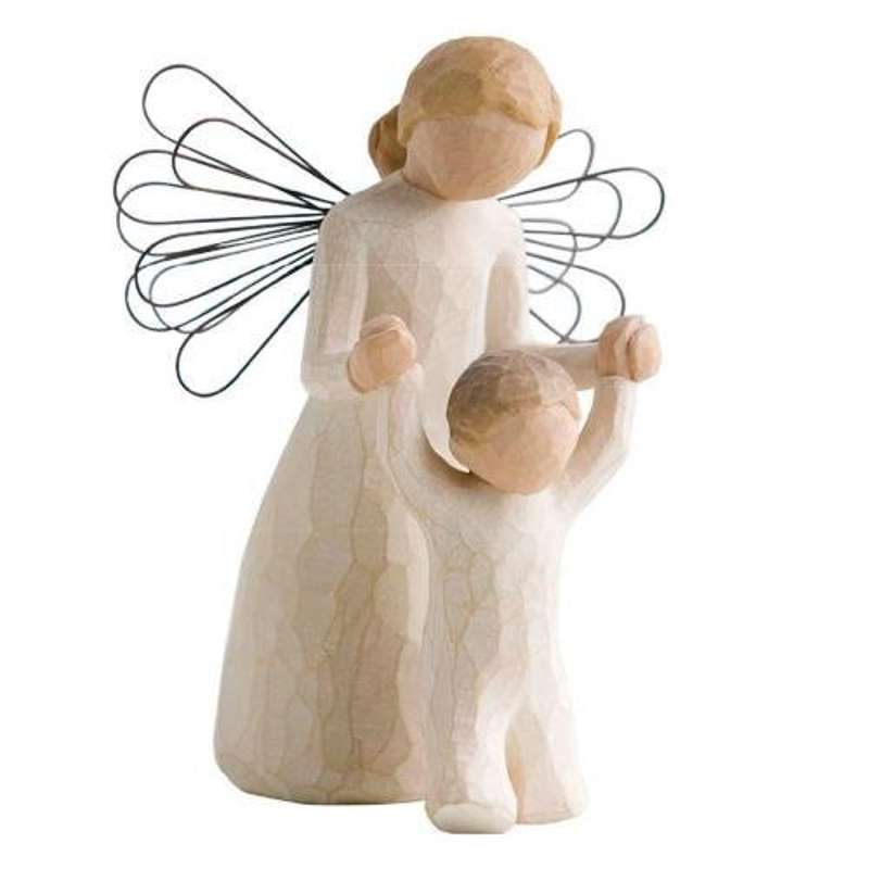 Guardian Angel Figur (engel Med Barn) fra Willow Tree