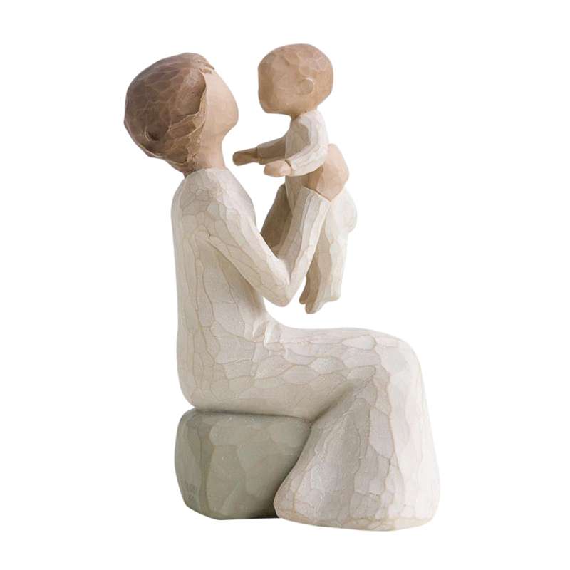 Bedstemor Figur med Barnebarn fra Willow Tree - Udsalg!