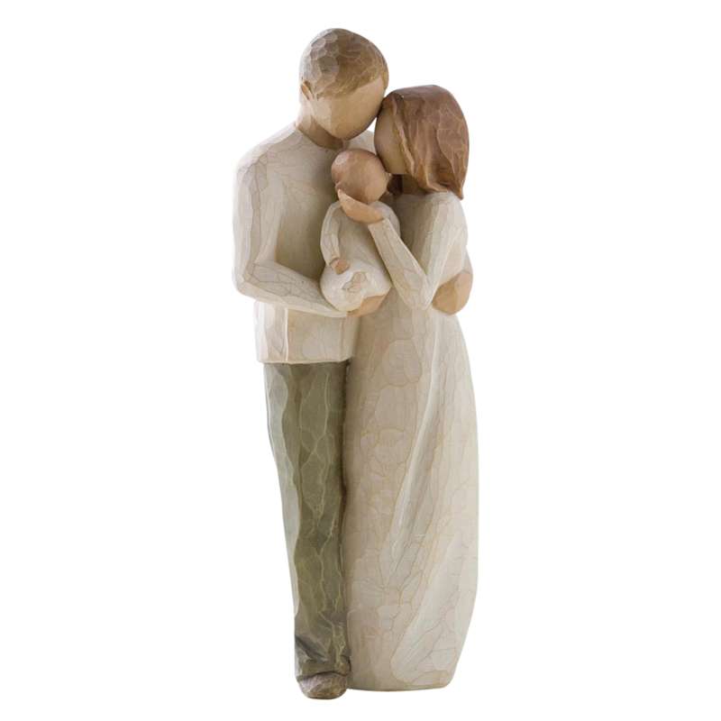 Gavefigur (Mor og Far med Baby) fra Willow Tree
