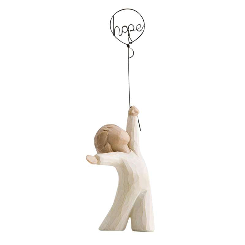 Hope Figur (lille Dreng Med Hope Ballon) fra Willow Tree