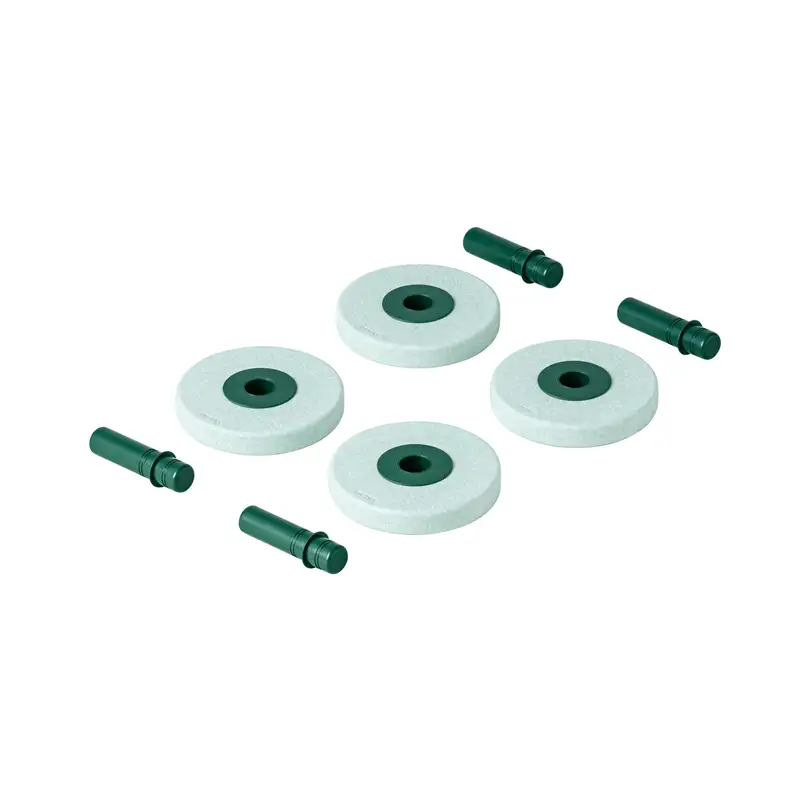 4 X Foam Wheels Ocean Mint   Forest Green fra Modu