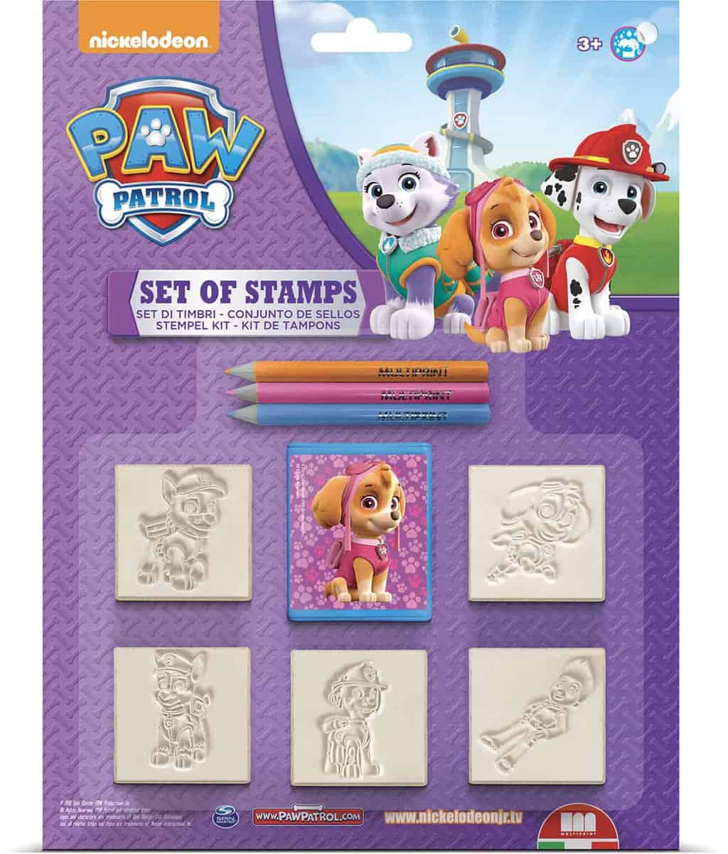 5 Stempler Pige fra Paw Patrol - Kreativ Leg med Farver