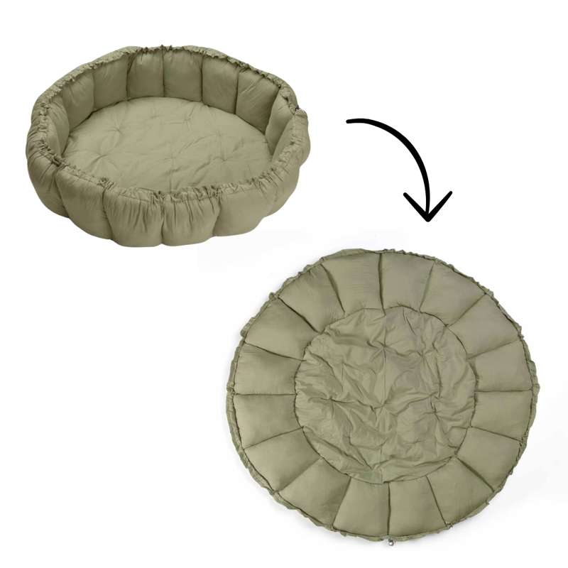 Bloom   Babynest Legetæppe   Meadow Green fra Play & Go