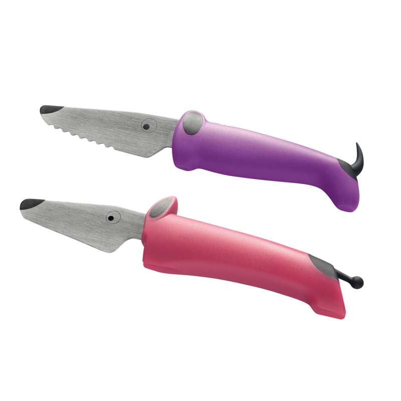Børnekokkeknive 2 Stk.   Pink Lilla fra Kinderkitchen