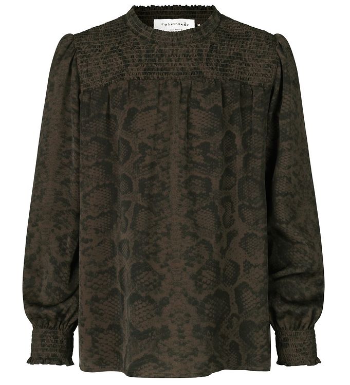Bluse   Smoaked Oak Snake Print fra Rosemunde