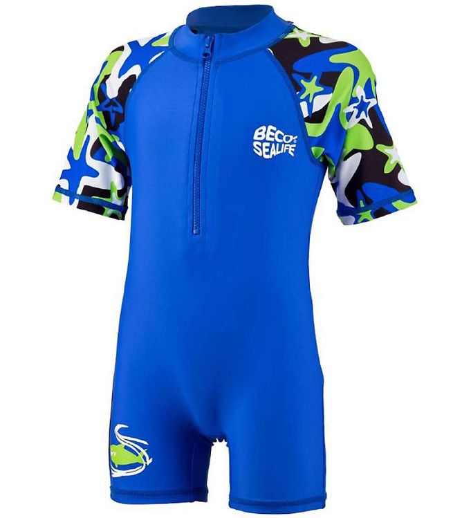 Badeheldragt   Sealife   Uv 50+   Blå Camo fra Beco
