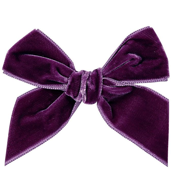 Hårspænde   Velour   Sløjfe   10x10 Cm   Lilla fra Condor