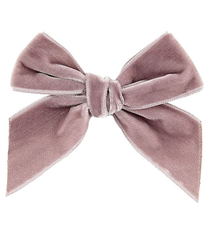 Hårspænde   Velour   Sløjfe   10x10 Cm   Støvet Rosa fra Condor