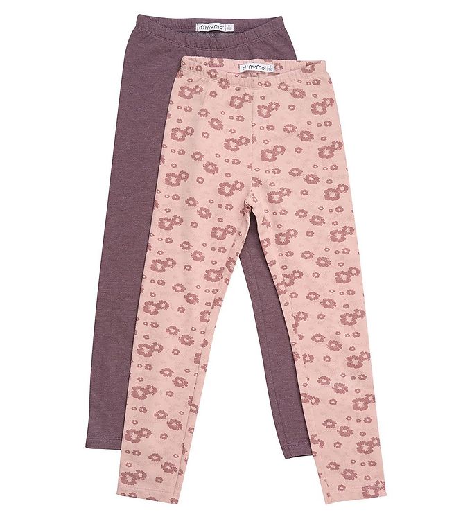 2 Pak Leggings i Misty Rose fra Minymo – Fantastisk tilbud!