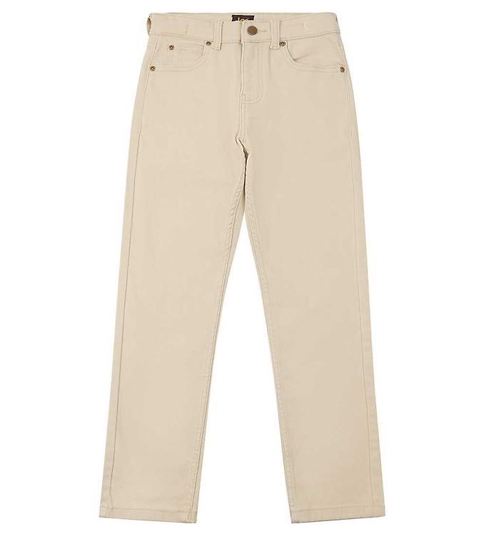 Daren Twill Bukser i Lys Khaki fra Lee - Tilbud!