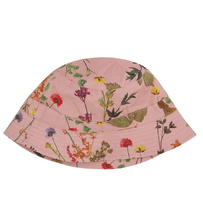 Bøllehat i Rosa med Blomster fra Christina Rohde
