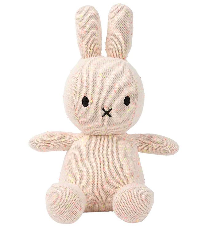 Bamse   23 Cm   Miffy Sitting Organic Cotten   Rose fra Bon Ton Toys
