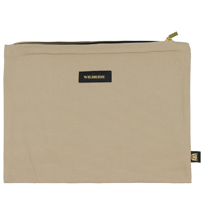 Beige Pouch Taske 35x27 cm fra Wildride - Fantastisk tilbud!
