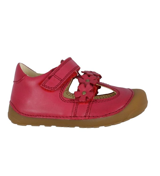 Begyndersandal   Petit Summer Flower   Red Ws fra Bundgaard