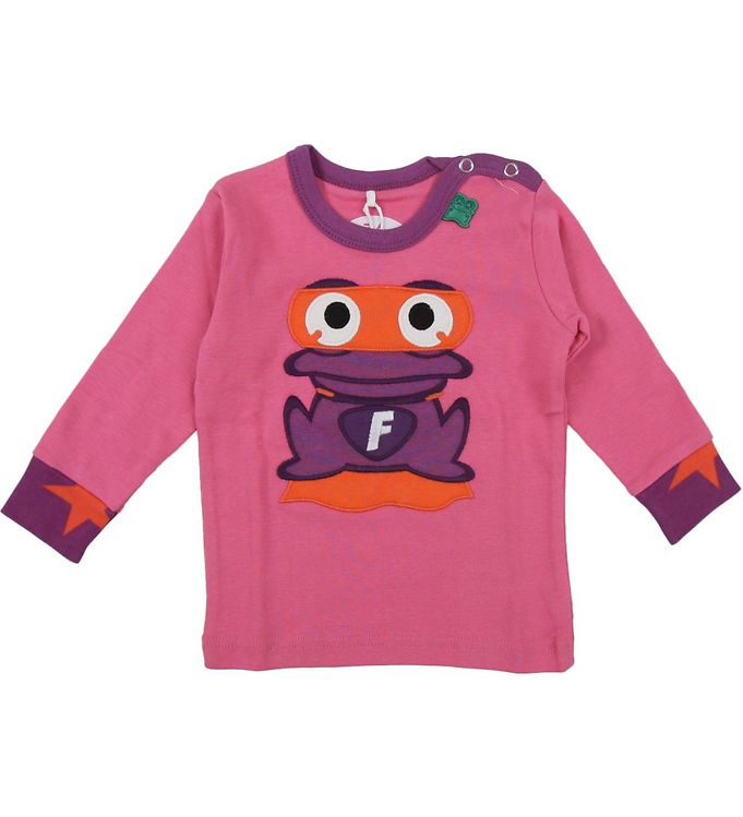 Babybluse   Lys Pink M. Front Hero fra Freds World