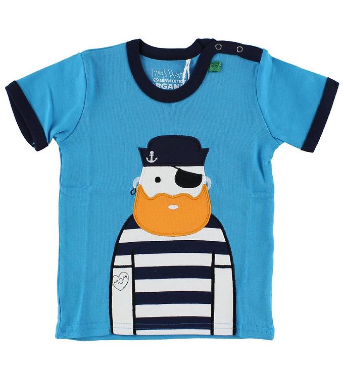 Blå Pirat T-shirt fra Freds World - Fantastisk tilbud!