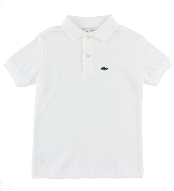 Lacoste Hvid Polo til Børn - Fantastisk Tilbud!