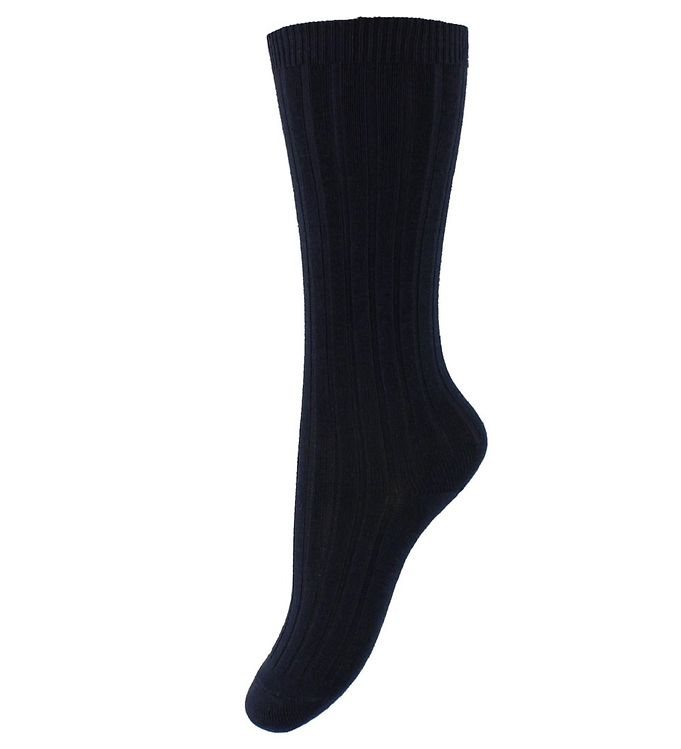 Knæstrømper   Rib   Navy fra Condor