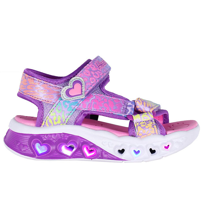 Skechers Blinkesko - Sandaler M. Lys Flutter Hearts Multi