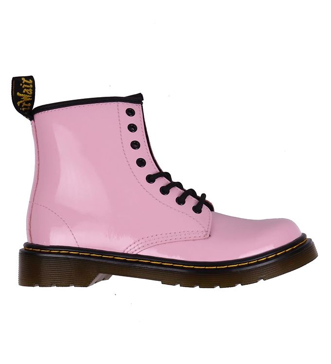 Dr. Martens 1460 J Patent Lamper i Pale Pink - Udsalg!
