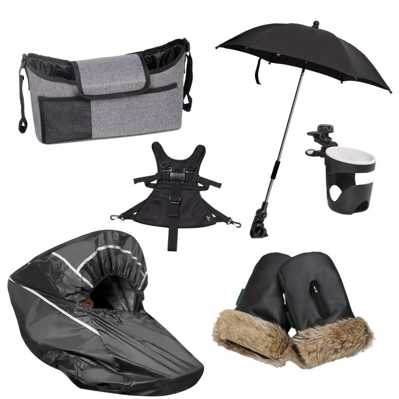 Barnevognspakke   Maxi   Black fra Kid'oh