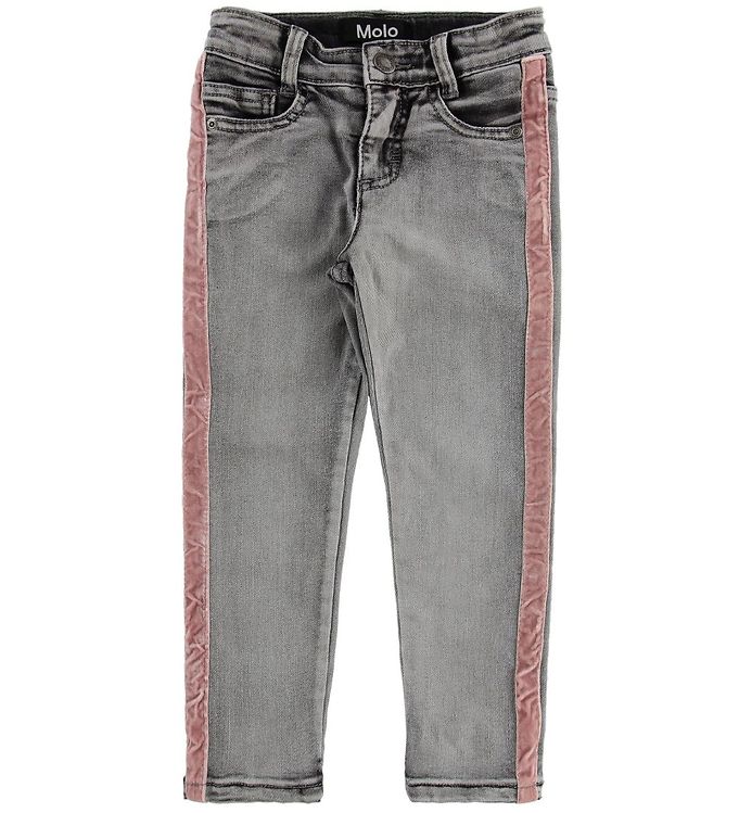 Adele Grå Vaskede Denim Bukser fra Molo - Fantastisk Tilbud!