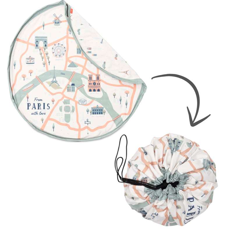 Opbevaringstæppe   Paris Map fra Play & Go