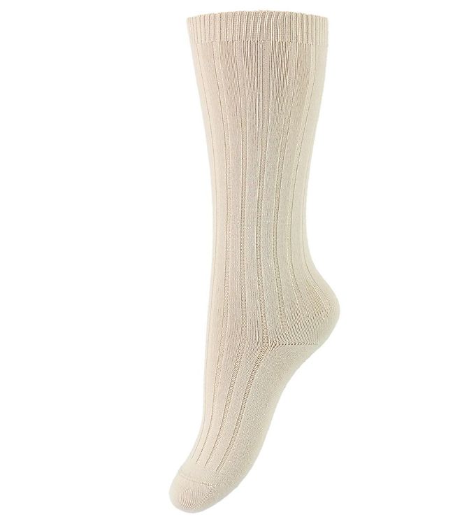 Knæstrømper   Rib   Beige fra Condor