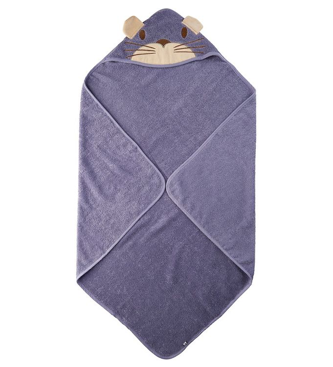 Babyhåndklæde   83x83 Cm   Lavendel M. Kat fra Pippi Baby
